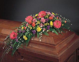 Fresh Blooms Casket Spray from Hafner Florist in Sylvania, OH