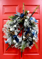 Winter Ski Wreath from Hafner Florist in Sylvania, OH