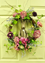 Bunny Wreath from Hafner Florist in Sylvania, OH