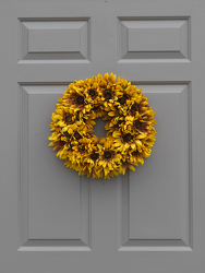Simply Sunflowers Wreath from Hafner Florist in Sylvania, OH