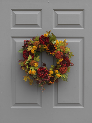 Fall Mixed Wreath from Hafner Florist in Sylvania, OH