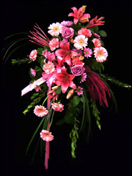 Vibrant Pink Easel Spray  from Hafner Florist in Sylvania, OH