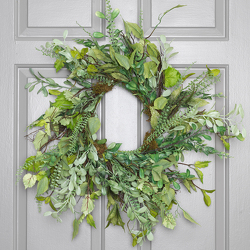 Spring Foliage Wreath from Hafner Florist in Sylvania, OH