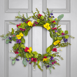 Pansy Wreath from Hafner Florist in Sylvania, OH