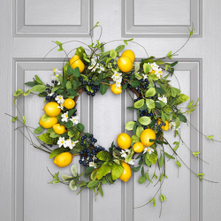 Lemon Wreath from Hafner Florist in Sylvania, OH