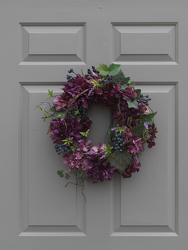 Deep Purple Wreath from Hafner Florist in Sylvania, OH