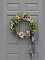 Garden Rose Wreath from Hafner Florist in Sylvania, OH