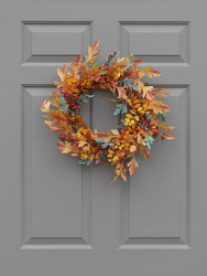 Leaf and Berry Wreath from Hafner Florist in Sylvania, OH