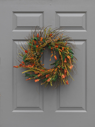 Fall Wildflower Wreath from Hafner Florist in Sylvania, OH