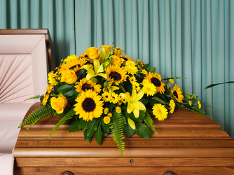 Sweet Memory Casket Spray from Hafner Florist in Sylvania, OH