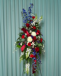 Patriotic Easel Spray from Hafner Florist in Sylvania, OH