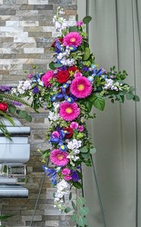 Joyful Memories Cross Spray from Hafner Florist in Sylvania, OH