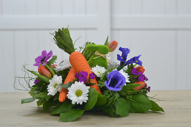 Bun Bun Centerpiece from Hafner Florist in Sylvania, OH